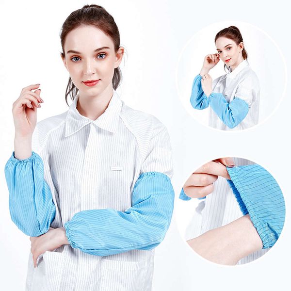 

ice silk sleeves static work dust-workshop food protection hand dust-proof clean sleeve
