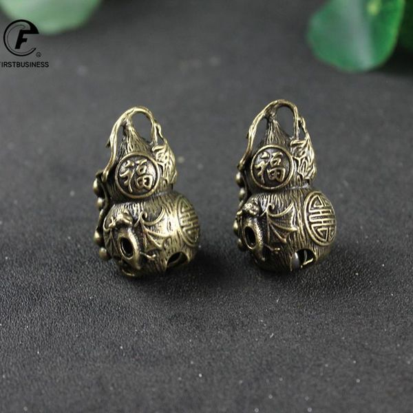 

decorative objects & figurines brass chinese letters blessing gourd charms animal bat bell copper lucky car key chain pendants jewelry vinta