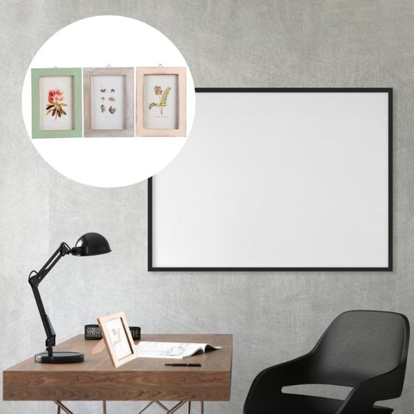 

3pcs art picture frames retro po frame household holder (mixed color)