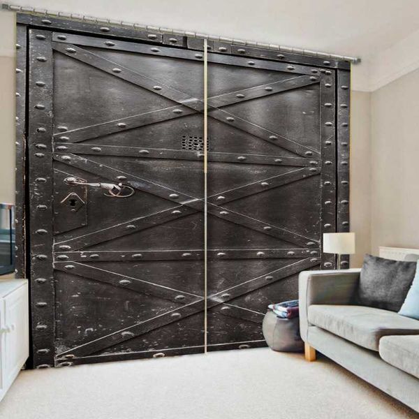 

curtain & drapes custom 3d blackout black door curtains for living room bedroom home decoration kitchen