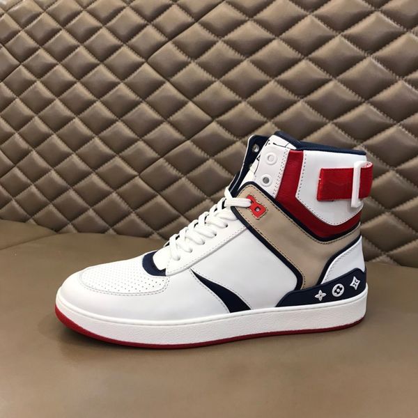 

designer high-quality casual lace-up high-men's shoes, hit the color trend, comfortable and wear-resistant,, Black
