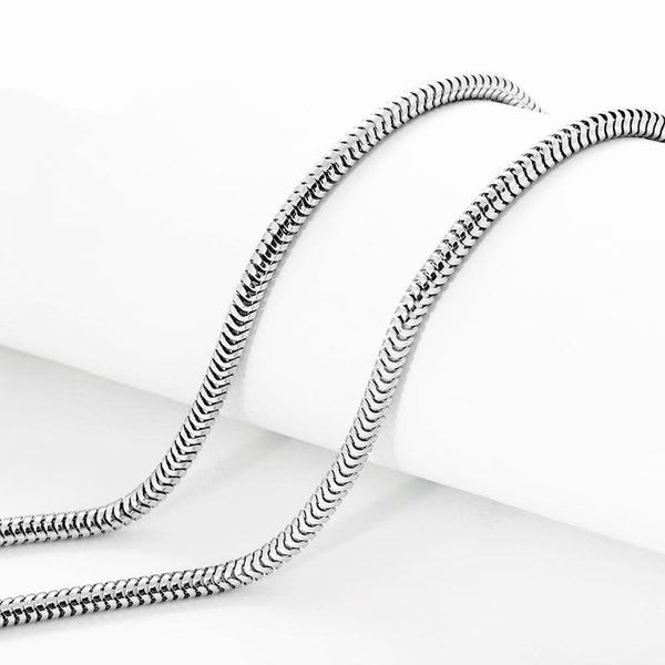 

3mm fashionable silver snake bone necklace domineering men's clavicle chain chains