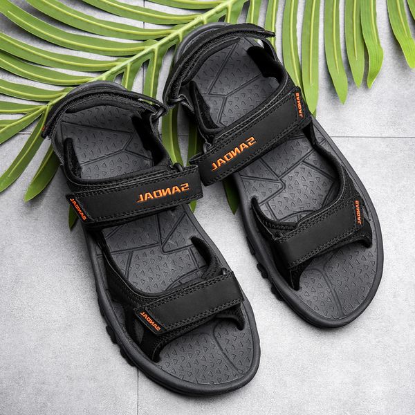 

men women trainers sport large size cross-border sandals summer beach shoes casual sandal slippers youth trendy breathable fashion shoe code, Black