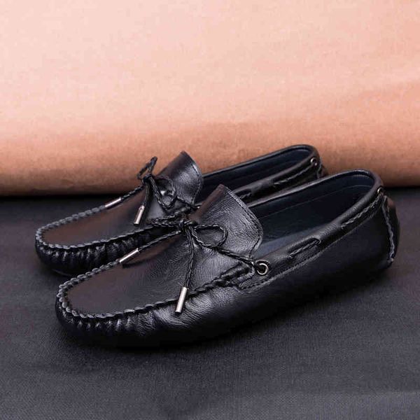 

dress shoes genuine leather shoes, soft moccasins and comfortable to drive,% nuy0, Black