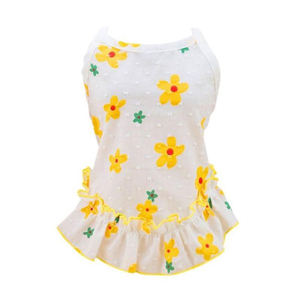 

summer cute dog small floral princess dress chihuahua flower skirt puppy cat clothes dogs for pet apparel