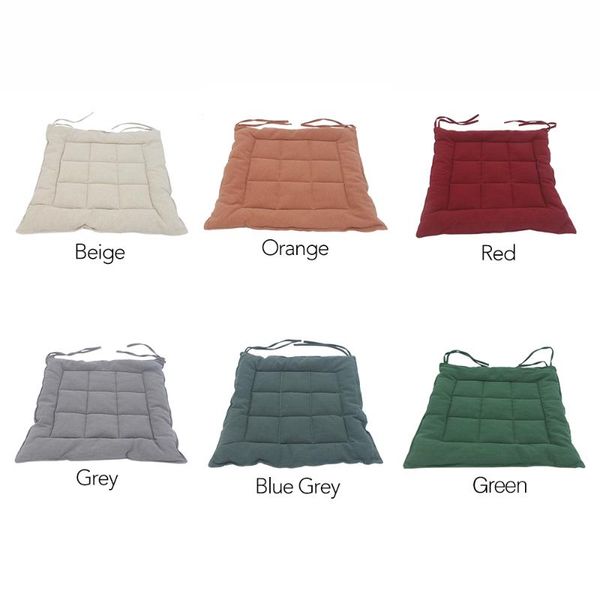 

cushion/decorative pillow curcya 1pcs seat cushion for office chair home decorative solid colors dinning cushions cotton linen 40x40cm