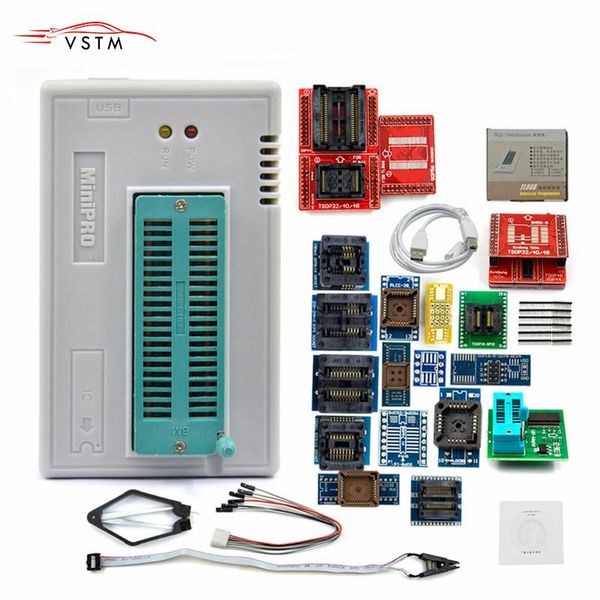 

original tl866 ii plus usb universal programmer eeprom flash with 24/25/28 adapters high speed diagnostic tools