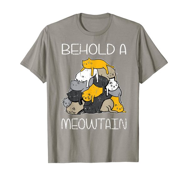 

Cat Shirt - Behold A Meowtain Shirt - Cat Mountain tShirt, Mainly pictures