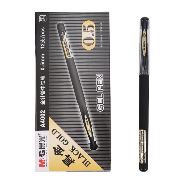 

m&g agpa4002 gel pen 0.5mm black signature school supplies office pens stationery