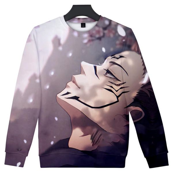 

men's hoodies & sweatshirts jujutsu kaisen gojo itadori 3d print autumn and winter holiday passionate style men/women kawaii clothes an, Black