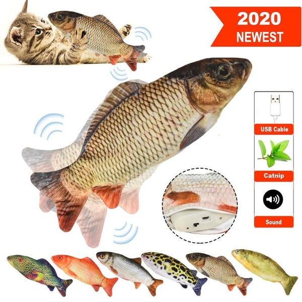 

cat toys toy electric pet funny interactive pets pillow doll simulation dancing fish playing products supplies