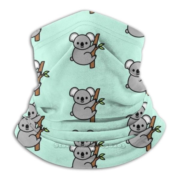 

scarves koala bandana scarf mask scarfs neck warmer headwear, Blue;gray