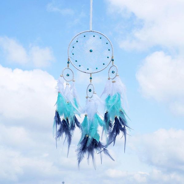 

decorative objects & figurines dream catchers ethnic feather ornament hanging wall art decor for home door el 66cm long in total l23
