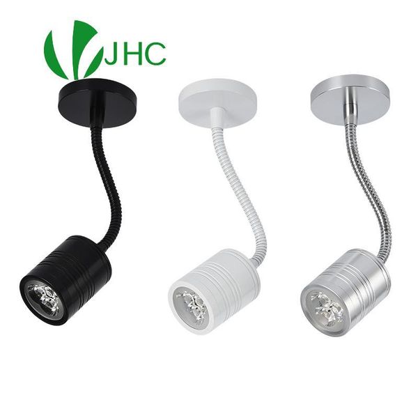 

wall lamp modern flexible hose led 5w 220v arm light 12v dc bedside reading study painting spot lighting