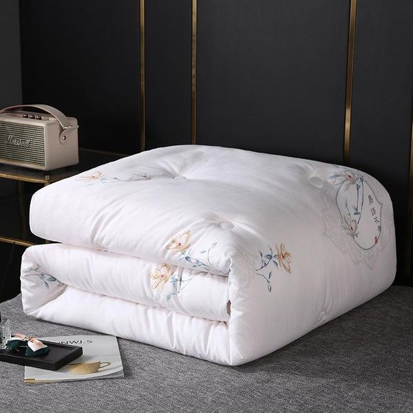 

comforters & sets luxury mulberry silk comforter twin to king hand-made 150cm 220cm blanket quilt jacquard 2kg 5kg bedding in filler