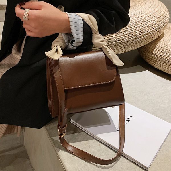 

korean re shoulder the version of square bag autumn new winter and female 2019 small fashion trendy single all-match messenger qikdk