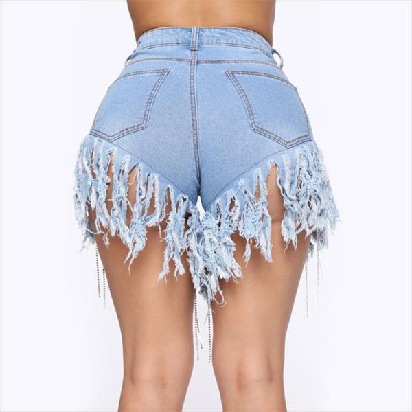 

arrival trendy tassel denim women rompers shorts fashion jeans skinny summer s 3xl drop, Black;white