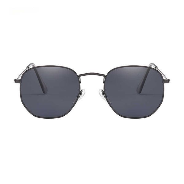 

luxury designer sunglasses zxrcyyl 2021 vintage metal hexagonal women/men brand designer retro driving mirror sun glasses oculos de sol uv40, White;black