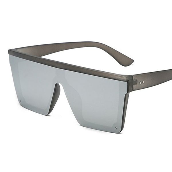 

vintage male 2021 flat sunglasses men brand black square shades uv400 gradient sun glasses for men cool one piece designer, White;black