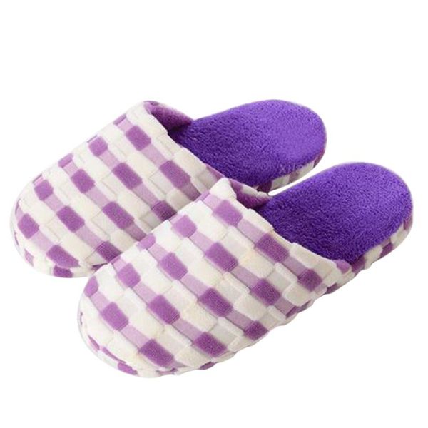

woman slippers winter shoes home couple warm plush indoor lady footwear, Black