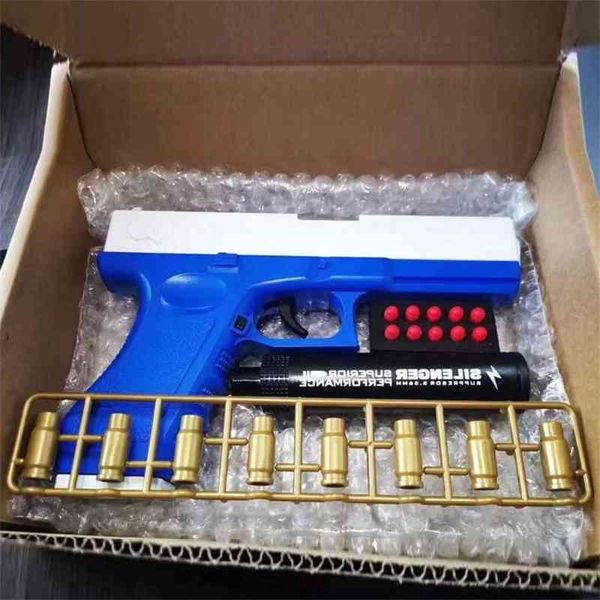 

2565children glock soft shell pistol shaking tiktok with the same boy can launch simulation model gun