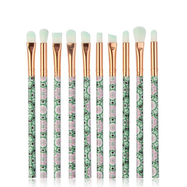 

makeup brushes 10pcs convenient set marble eye smudge brush nasal shadow lip beauty