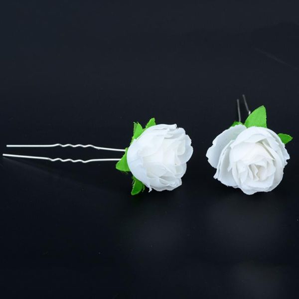 

hair clips & barrettes 2021 10pcs flowers headdress wedding bridal hairclip jewelry flower hairpin, Golden;silver