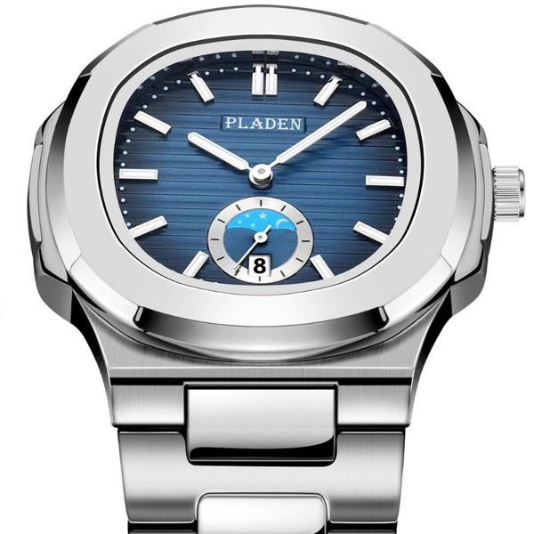 

wristwatches quartz watch for men waterproof luminous clock male stainless steel wristwatch relogio masculino 2021, Slivery;brown