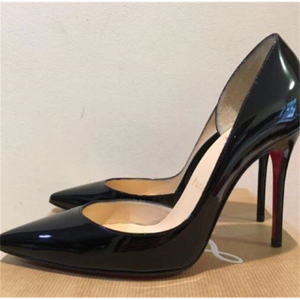

dress shoes so great red pumps women high heel 12cm nude'black patent leather thin heels pointed toe classics brand 5gmy