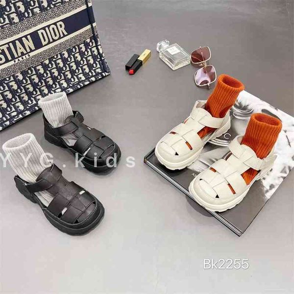 

2021 summer new style children's fashion girls' soft sandals boys' casual students' shoes, Black;red