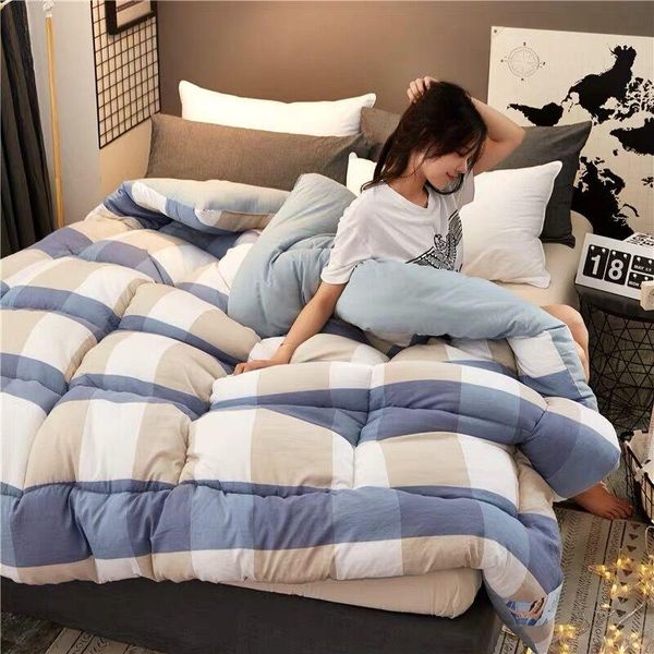 

comforters & sets graspdream cotton patchwork quilt duvet king queen size luxury printed thicken summer/winter blanket bedding comforter fil
