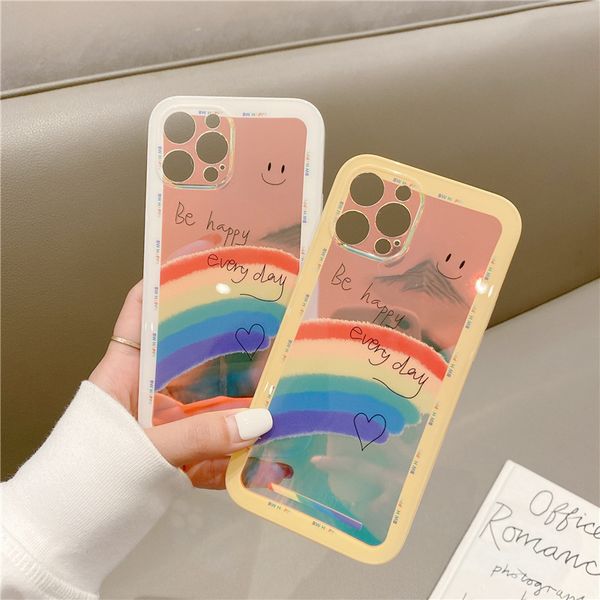 

laser gradient imd for apple 12 mobile phone case cartoon iphone11promax / 8p / xs silicone hard case