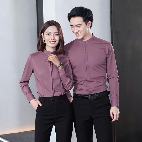 

men's casual shirts classic long-sleeved standard version to suit collar shirt dress business social basic pure color office, White;black