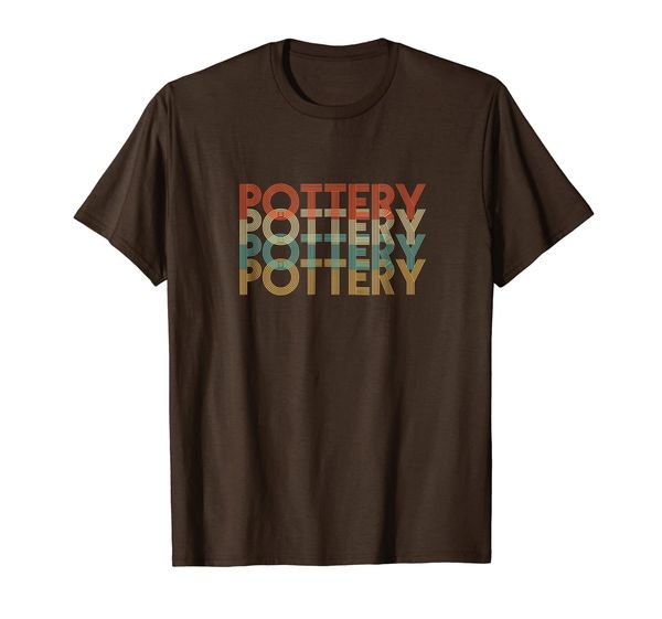

retro hobby pottery t-shirt, White;black