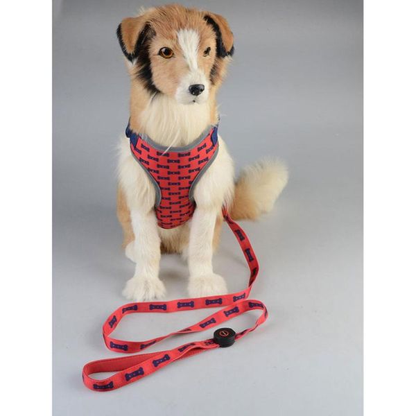 

dog collars & leashes born printing led strip illuminate chest back pet products goods