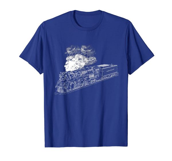

steam locomotive vintage t-shirt - train tee vol3 white ver, White;black