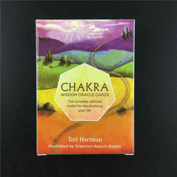 

49pcs chakra wisdom oracles cards card the complete spiritual toolkit transming your life tarot board game for adult