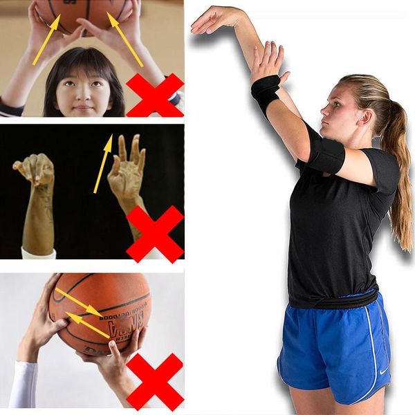 

guide or off hand shooting device wrap strap basketball aid swrist support, Black;red