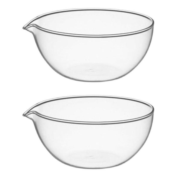 

bowls 2pcs practical glass fruit salad bowl durable snack dessert transparent