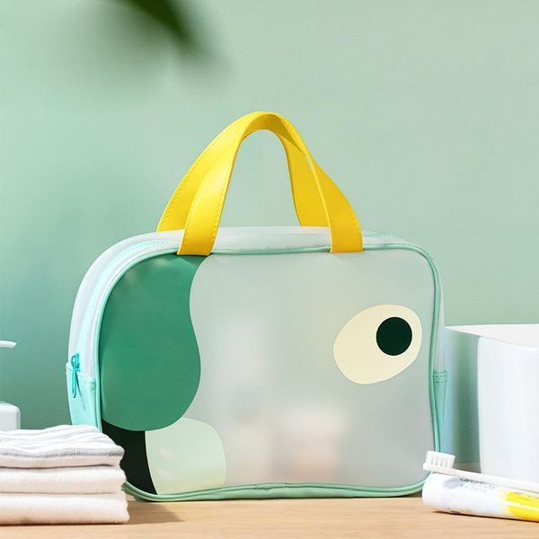 

ladies portable cosmetic bag case transparent waterproof leisure travel toiletries storage girl gift makeup bags & cases