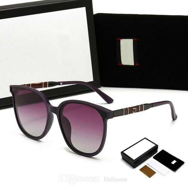 

2023 classic sunglasses luxury cat-eye frames brand polarized design uv400 eyewear metal gold designer for sun glasses men women mirror 550, White;black