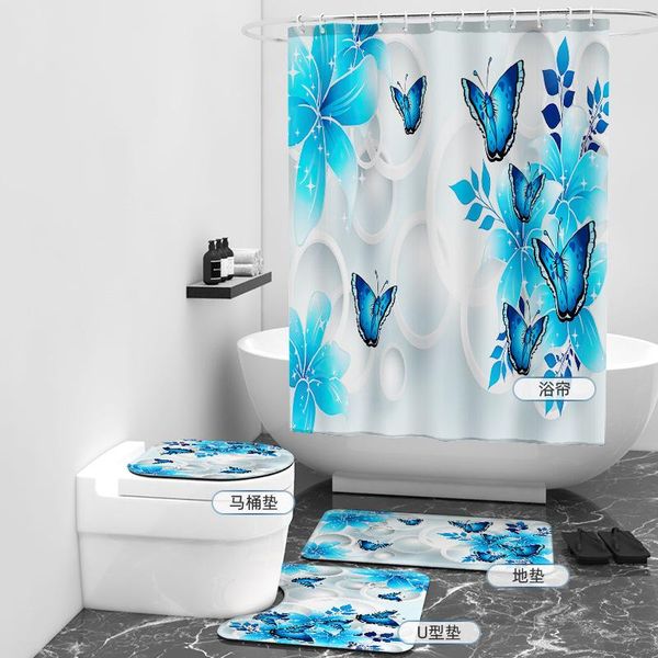

shower curtains curtain polyester butterfly pattern printed bathroom butterflies printing accessories