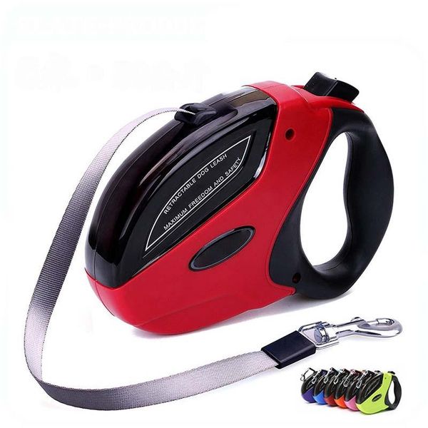 

retractable dog leash 16 ft walking for medium large dogs up to 111lbs one button break lock pl036 collars & leashes
