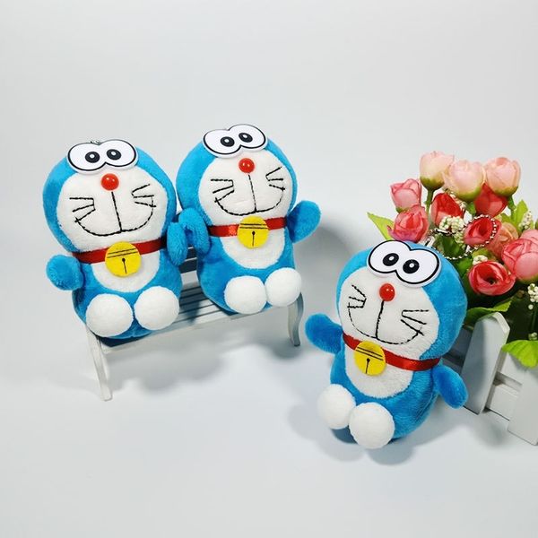 

doraemon key chain doll mini cute cartoon schoolbag small pendant plush toy car bag pendant