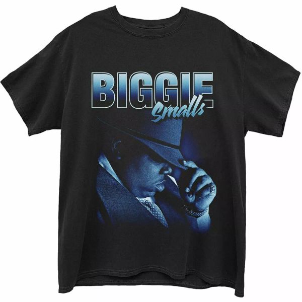 

biggie smails hat official t-shirt men unisex, White;black
