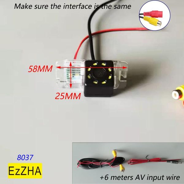 

car rear view 4 8 12 led camera for mondeo/fiesta/focus hatchback/s-max/kuga auto reversing parking cameras& sensors