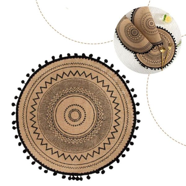 

mats & pads hollow round placemat waterproof non slip dining table drink coffee tea cup pad for home office kitchen