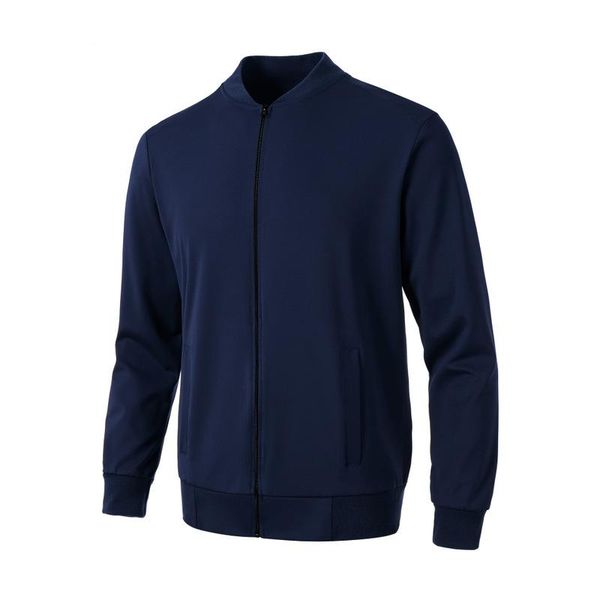

men's jackets spring and autumn zipper cardigan jacket knitted casual sports round neck top, Black;brown