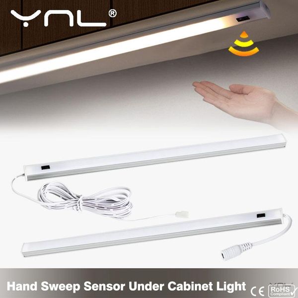 

hand sweep sensor smart led under cabinet light 30cm 40cm 50cm for kitchen bedroom 12v night wardrobe bed lamp lighting