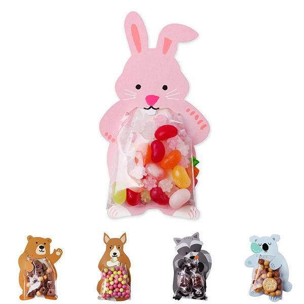 

gift wrap 10pcs cute animal boy girl birthday party gifts bags wedding souvenirs baby shower kids favors cookie candy cartoon packaging